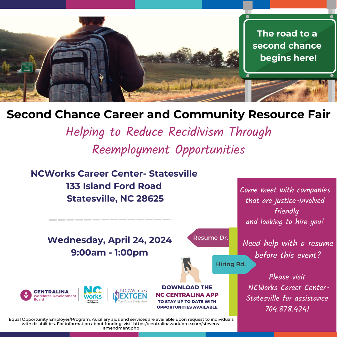 Second Chance Career & Community Resource Fair